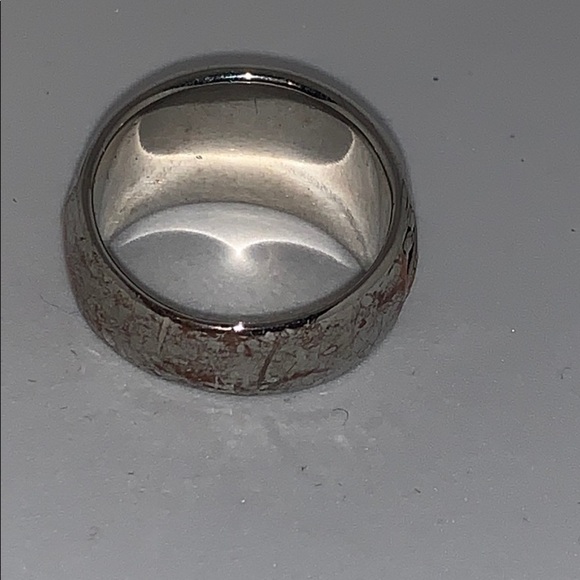 Lia Sophia Silver and Rhinestone Ring Sz 9 - Picture 3 of 4